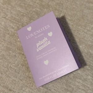 Love notes -Plush Vanilla Perfume Sample